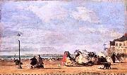 Eugene Boudin Kaiserin Eugenie am Strand von Trouville oil painting reproduction